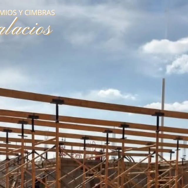 Apuntalamiento de losa con estructura de andamios